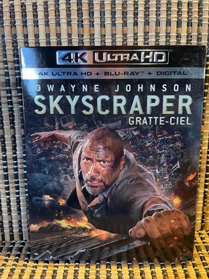 Skyscraper 4K (2-Disc UHD/Blu-ray, 2018)+Slipcover.Dwayne Johnson/Neve Campbell
