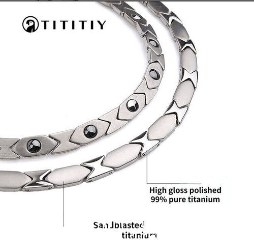 Ultra Light TA1 Pure Titanium Link Chain Necklace Men And Women Hip Hop Chain Non-Allergic Non-Tarnish Colorfast Chain Necklace - Foto 3