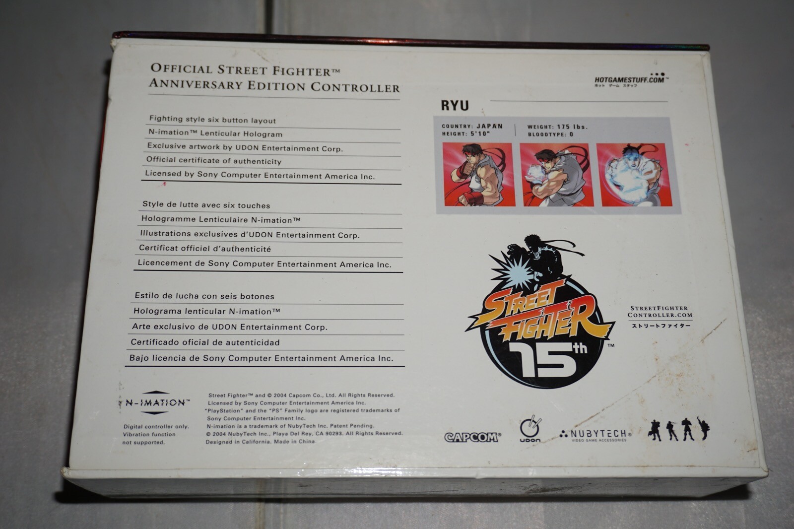 Street Fighter Ryu Controller (Sony Playstation 2 ps2) Complete CIB