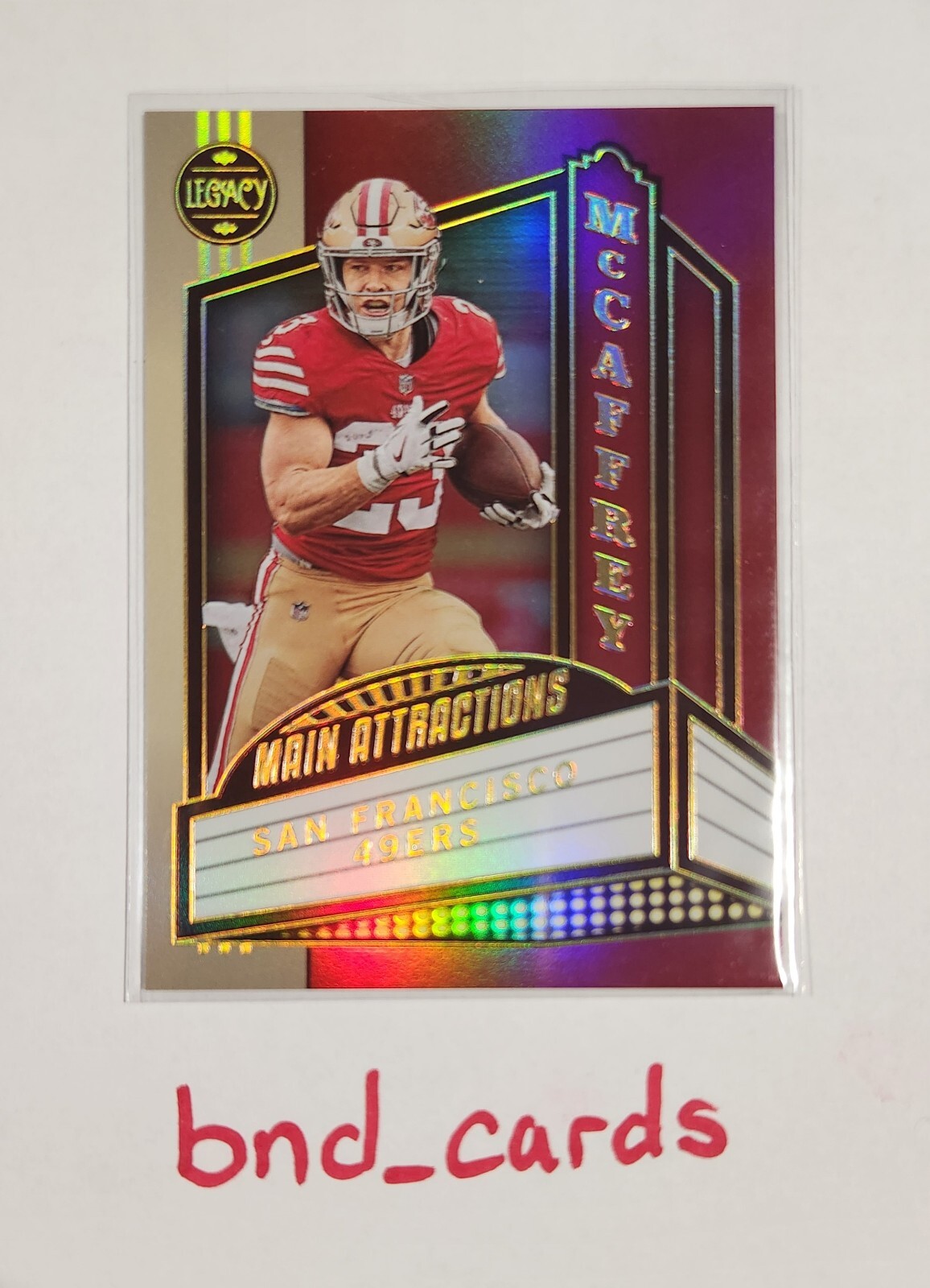 Christian McCaffrey - 2023 Legacy Main Attractions CASE HIT SSP! - 49ers