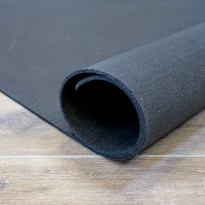 Tappeto per rulli bici antivibrazioni in gomma da mm 200x100 cm