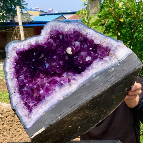 63.00LB AA++Natural Amethyst geode quartz cluster crystal specimen Healing - Picture 10 of 20