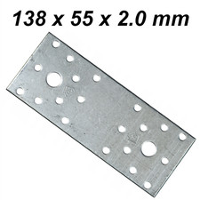 Raccordo staffa piatta resistente giunto piastra di riparazione lamiera acciaio zincato