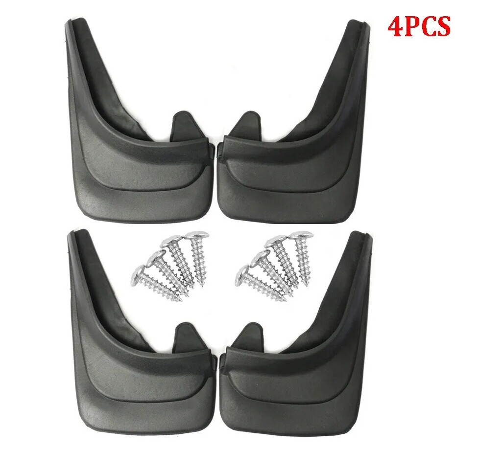 ABS Soft Plastic Mud Flaps for SUV Truck RV Front & Rear 4Pcs Set  