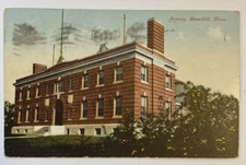 Vintage Postcard, Armory, Haverhill Massachusetts, Posted 1912