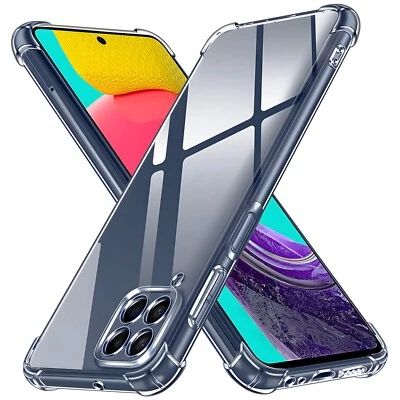 NUMERVA Handy Hülle Anti Shock Schutzhülle Silikon Tasche Back Cover Bumper Case Klar