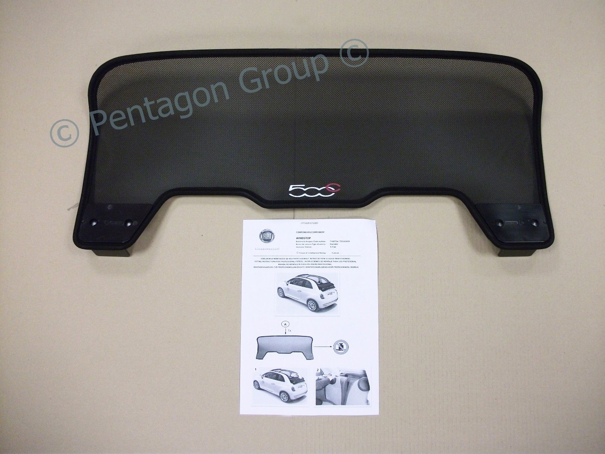 New Genuine Fiat 500C / Abarth 500c 12-25 Rear Wind Deflector