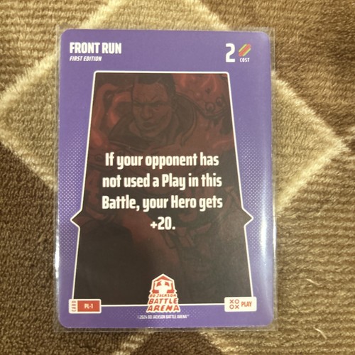 2024 Bo Jackson Battle Arena 1st Edition SSP Play Card - Front Run #PL-1