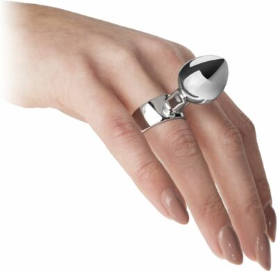 what do anal plugs do kleiner Analplug Ring Silberring Korken Geschenkartikel silber
