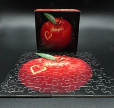 Vtg 1987 Springbok Hallmark Mini Puzzle You're the Apple of My Eye! 7" PZL7309