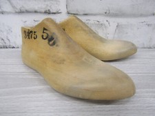 Vtg Childrens Wood Wooden 1 Pair SIZE 5 D Pointed Toe Shoe Lasts Molds Cobbler