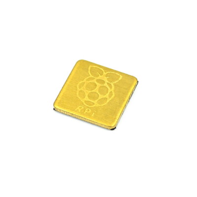 Einzelnes Messing Kühlkörper Modul für Raspberry PI 4 - 12x12x1 mm 