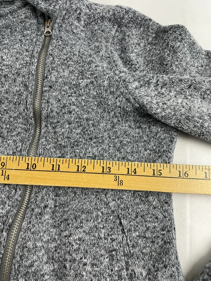 Chaqueta Antigua Azul Marino Niña Talla XL (14) Gris Brezo Asimétrica Cremallera Completa Manga Larga Foto 4 de 4