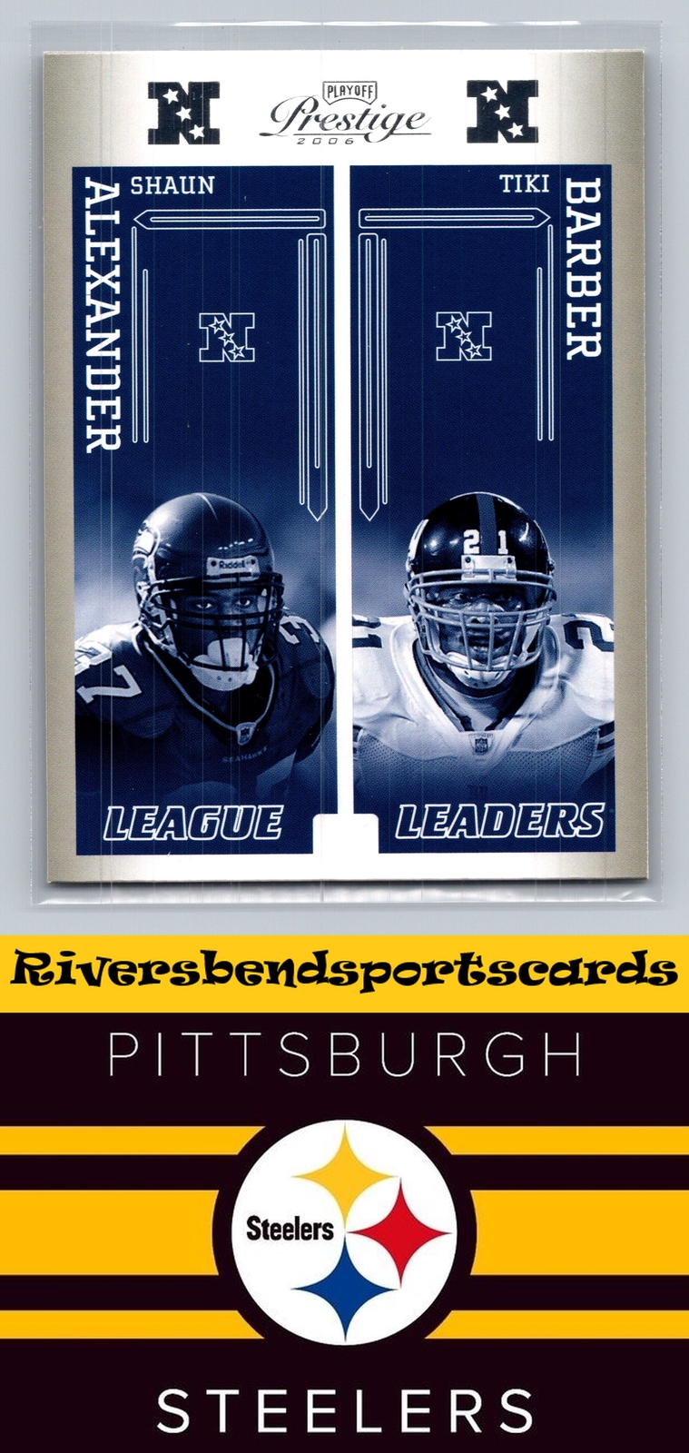 2006 Playoff Prestige LL5 Shaun Alexander / Tiki Barber League