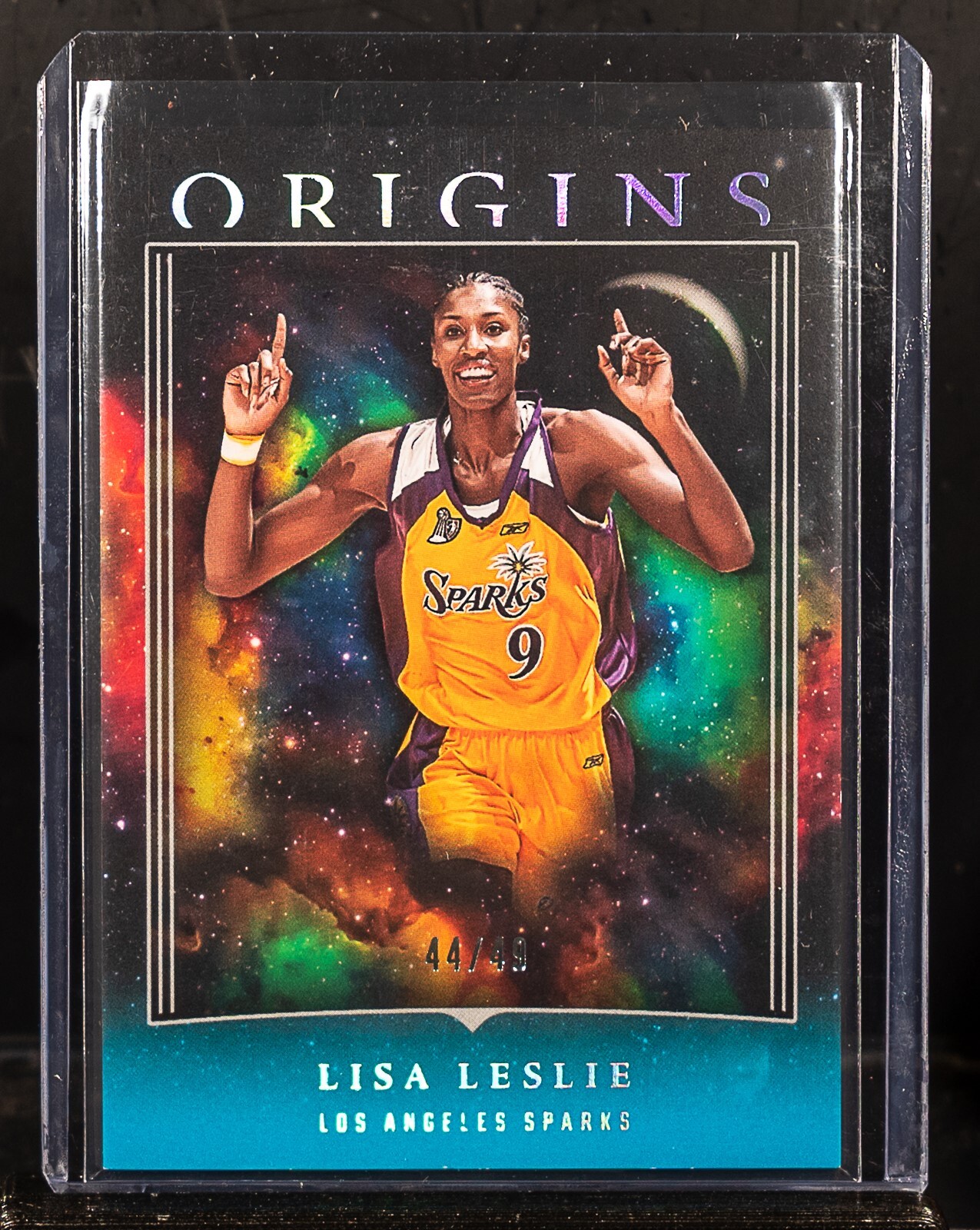 Lisa Leslie 2024 WNBA Panini Origins Basketball Teal #44/49