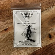 King's Gun Works 201 Combat Speed Safety Blue 1911 Colt NOS