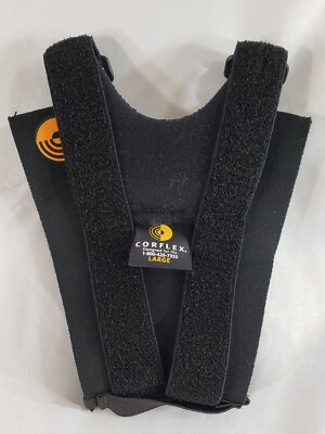 New Open Box Corflex Knee-O-Trakker Large No Hinge Black Hook & Loop Closure