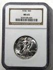 Photo of a 1936-P Walking Liberty Half Dollar from an eBay listing that sold on Jul 21, 2026