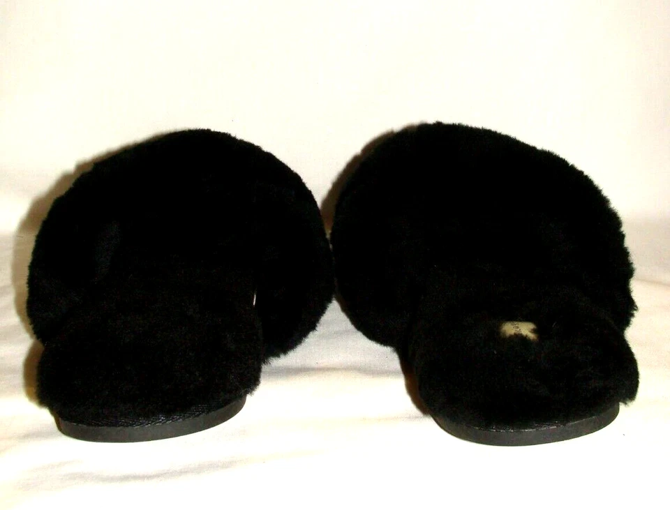 Patricia Green Mt. Hood Genuine Black Shearling Slippers!  Size 10 NWOT!  $89.00 - Image 4 of 4