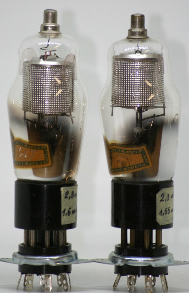 6j7 Tube 6J7G NOS Fivre Italy Mesh 348a We Ktz63 Preamp Vintage