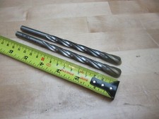 2 sharpened MELCUT 13/32" (0.406") HSS 4 fl core drills 6" to 6.5" OAL RH cut