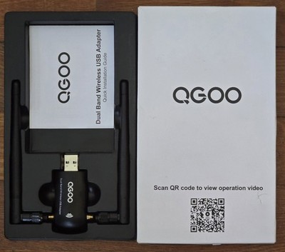 Qgoo Wifi Dual Band Wireless USB Adapter PC USB 3.0 Wireless Network Adapter