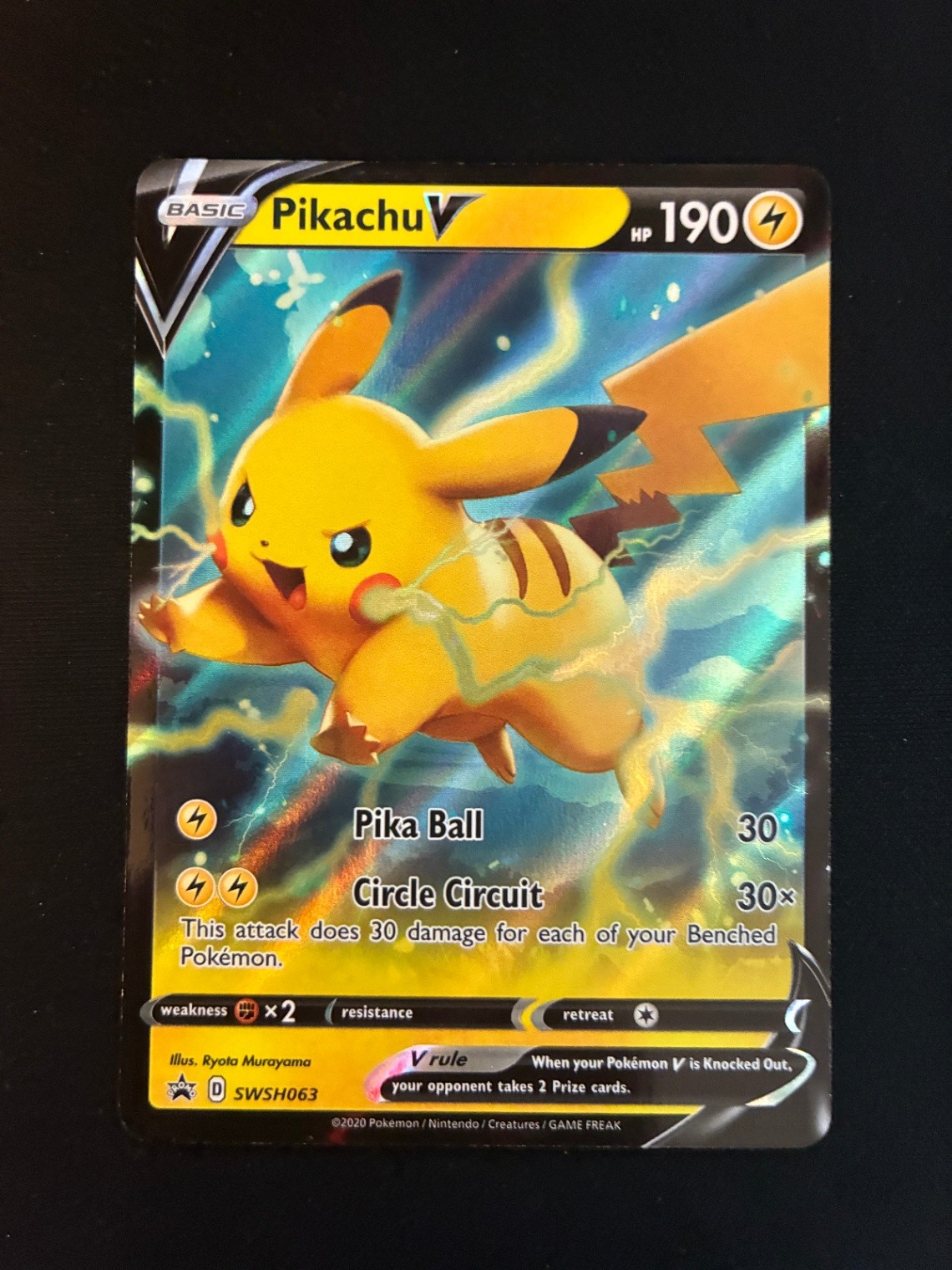 Pikachu V Promo SWSH: Sword & Shield Promo Cards SWSH063 NM