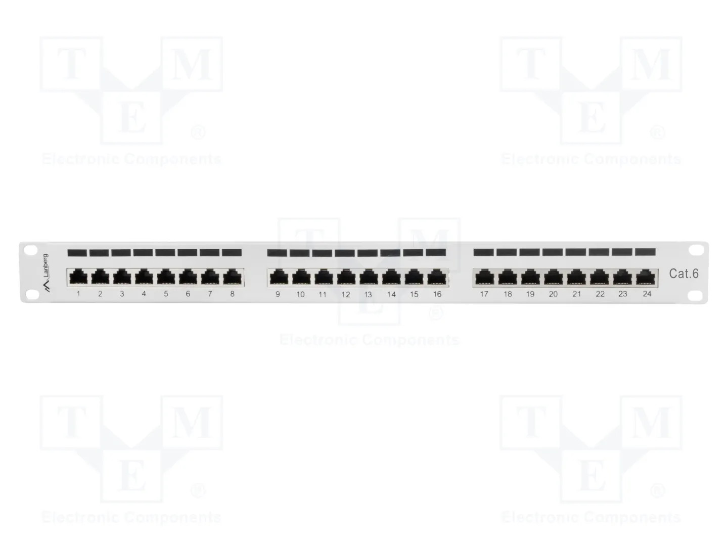 Panel de conexión 24 PUERTOS 1U cat.6 gris blindado PPS6-1024-S - Imagen 2