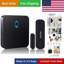 Wireless Door Chimes When Entry for Business/Home/Office/Store (500Ft Range 32 C