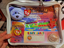 Ty Beanie Babies 1999 Platinum Edition Official Club Membership Kit, New