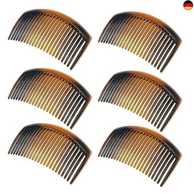 6 Stück Einsteckkamm, Kunststoff Side Hair Twist Comb, Seitenkamm Haarspangen