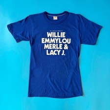 VTG 1980 Bill Graham Presents Willie, Emmylou, Merle & Lacy J. T-Shirt