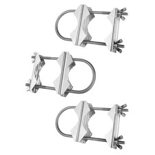 Double Antenna Mast Clamp V Jaw Block with U Bolts Heavy Duty Anti-Rust Mast ...