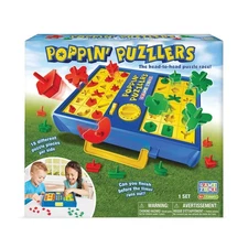 Poppin' Puzzlers - Interactive Puzzle Game for 2 Players Ages 4+ - Helps Deve...