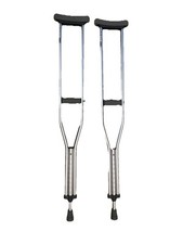 Guardian Adjustable Aluminum Crutches Adult 1 Pair MDSV80535 Height 5  2  -5  10  