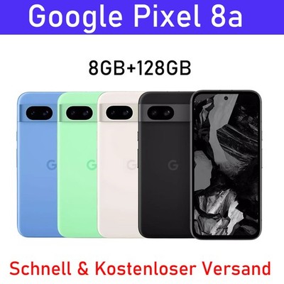 Neu Google Pixel 8A 8+128GB 5G Unlocked Ohne Simlock Sim-free Vodafone EE O2