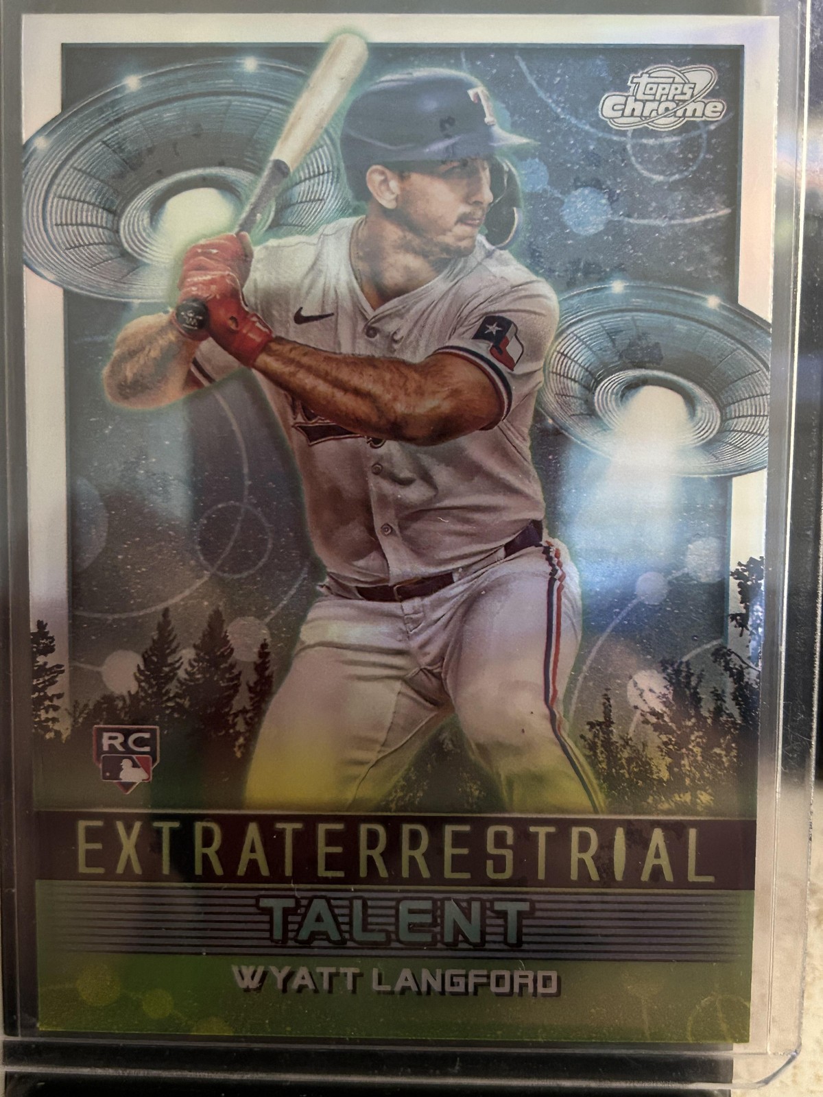 2024 Topps Chrome Cosmic #ET-16 Wyatt Langford Extraterrestrial Talent RC