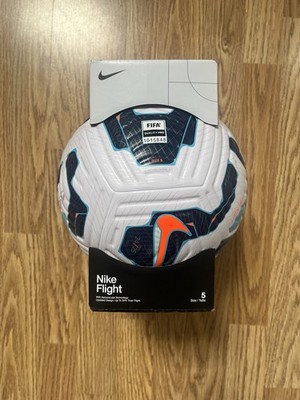Nike Flight Soccer Ball   White / Blackened Blue / Hyper Crimson Size 5 (FZ3023)