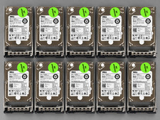 Lot of 10 Dell Toshiba 900GB 10K SAS 6Gb/s 2.5" HDD AL13SEB900 0RC34W w/ Tray