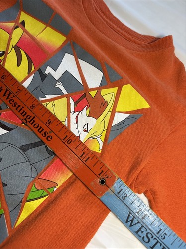 Nintendo Pokemon Pikachu Shirt Boys Kids 5/6 Retro Pikachu Fennekin Frogadier - Picture 11 of 12