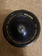 SOLIGOR Camera Lens F 2.5/3.5 F 35–70 MM Made In Japan