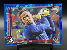RONALD ACUNA JR. 2025 Topps Chrome Sapphire Image Variation