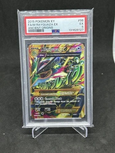 2015 POKEMON XY ANCIENT ORIGINS #98 FA M RAYQUAZA EX ANCIENT ORIGINS PSA 5