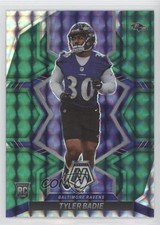 2022 Panini Mosaic Rookies Green Mosaic Prizm Tyler Badie #354 0z80