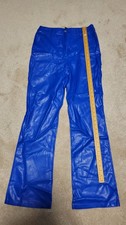 Fashion Nova Blue Charlotte Leather Pant Size XL New with Tags