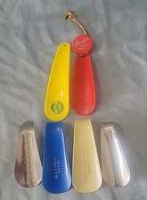 Vintage Lot Of 6 Shoe Horns - 2 Metal And 4 Plastic