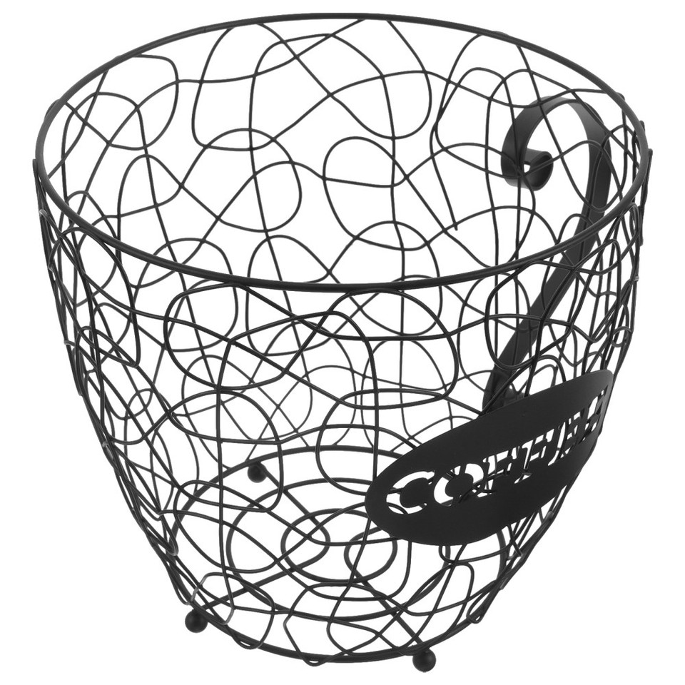 TIEMORE Cesto per Capsule da Caffè, Organizzatore di Cialde, Cestino