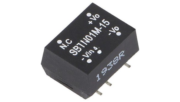 5907998731464 Przetwornica Dc/Dc, 1W, Uwej: 10,8...13,2 Vdc, Uwyj: 15 VDC SBTN01-image