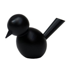 Deko Vogel Holz schwarz handbemalt Landhausdeko Scandi