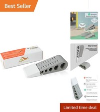 Effortless Door Solution: Anti-Slip Rubber Stopper with Adhesive Holder